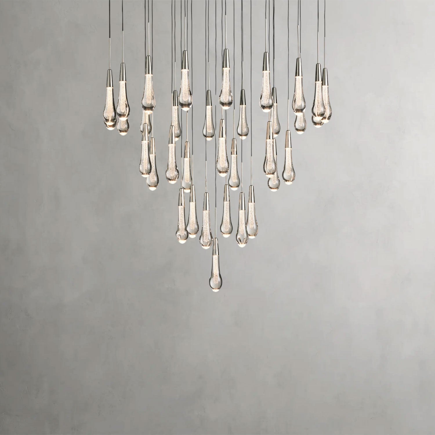 Soltaire Round Chandelier 17", 24", 36", 58"